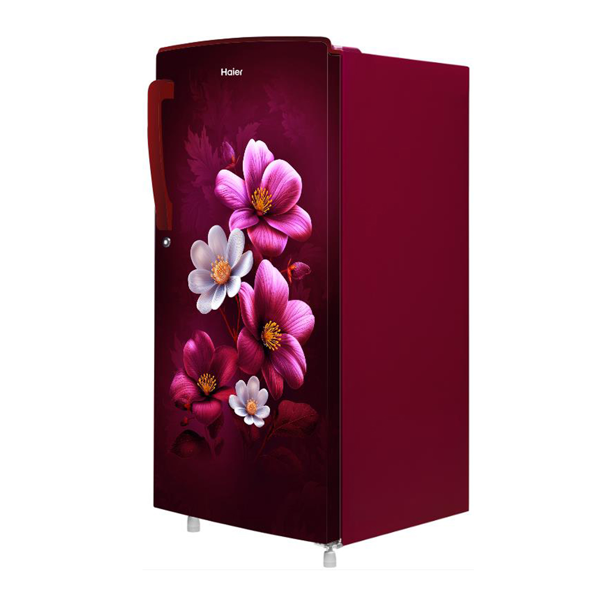 Haier 185 L  1 Star  Red  Anemone  Single Door Refrigerator